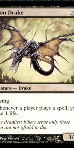 MTG Ebon Drake LP Light Play Fifth Dawn [1772] - Image 1
