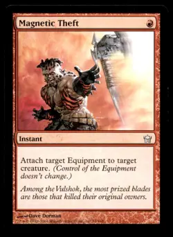 MTG Magnetic Theft LP Light Play Fifth Dawn [1738] - Image 1