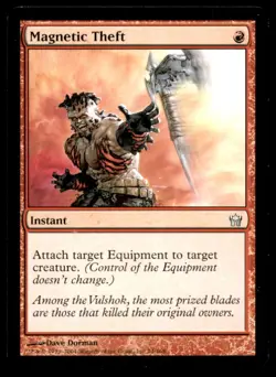 MTG Magnetic Theft LP Light Play Fifth Dawn [1747] - Image 1