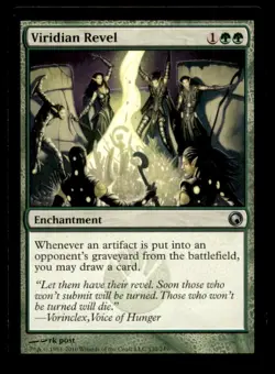 MTG Viridian Revel LP Light Play Scars of Mirrodin [1740] - Image 1
