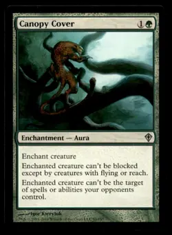 MTG Canopy Cover LP Light Play Worldwake [1705] - Image 1