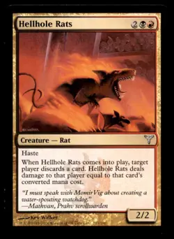 MTG Hellhole Rats LP Light Play Dissension [1770] - Image 1