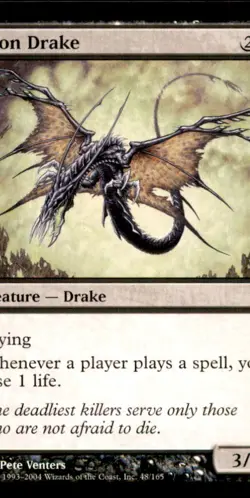 MTG Ebon Drake LP Light Play Fifth Dawn [1749] - Image 1