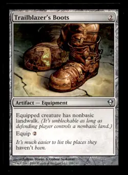 MTG Trailblazer's Boots LP Light Play Zendikar [1719] - Image 1