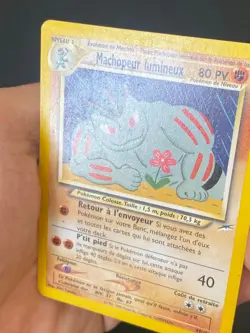 CARTE POKEMON MACHOPEUR LUMINEUX 49/105 FR UNCO WIZARDS NEO DESTINY - TBE - Image 2