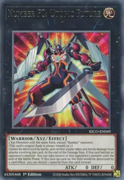 KICO-EN049 Number F0: Utopic Future 1st Edition Near Mint Rare YuGiOh Card TCG - Image 1