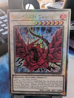 YuGiOh! Black Rose Dragon TN23-EN014 Quarter Century Rare - Image 1