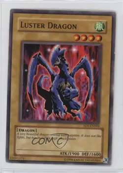 Luster Dragon 1st Ed. YuGiOh 's Roar Structure Deck #SD1-EN003 2005 - Image 1