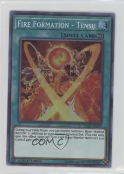 Super Rare - Fire Formation Tensu 1st Ed. YuGiOh Fists of the Gadgets - Image 1