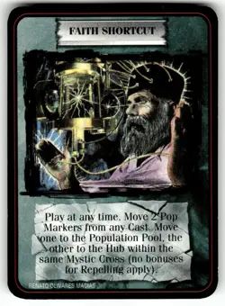 1995 Kult Reality is a Lie! Trading card game - FAITH SHORTCUT - Image 1