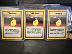3 total....Vintage Pokemon Trading Card Trainer Devolution Spray 72/102 Rare - Image 1