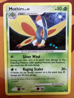 Pokemon Card - Mothim - Holo Rare (5/17) POP Series 7 Promo NM - Image 1