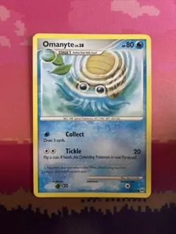 Pokemon Card Omanyte Arceus Common 70/99 Light Play - Image 1