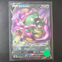 100/203 GARBODOR V ULTRA RARE EVOLVING SKIES POKEMON CARD - Image 1