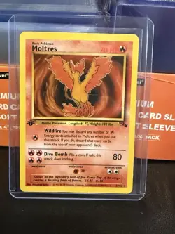 Pokemon TCG Moltres Fossil 27/62 Non-Holo 1st Edition Rare Card Lp+ - Image 1