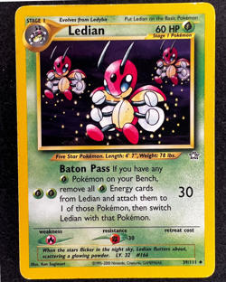 Ledian 39/111 - WOTC Pokemon Card TCG - Neo Genesis - LP - Image 1