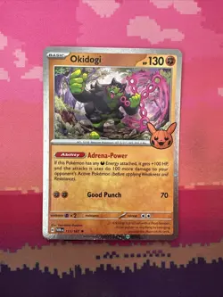 Pokemon Card Okidogi Trick Or Trade Cosmo Holo Rare 111/167 Near Mint - Image 1