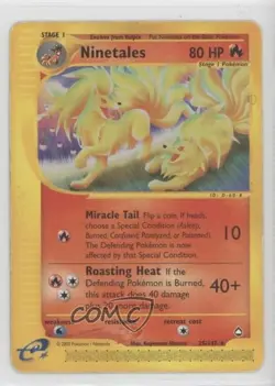 Ninetales Pokemon e-Card Series Aquapolis #25 2002 - Image 1