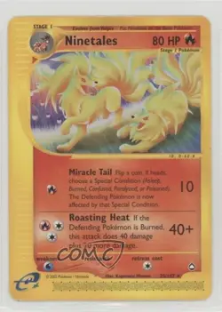 Ninetales Pokemon e-Card Series Aquapolis #25 2002 - Image 1