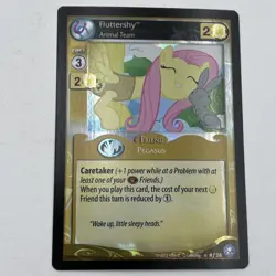 Fluttershy: Animal Team Foil Alpha MLP CCG - Premiere My Little Pony Card a #f28 - Image 1