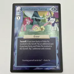 Assertiveness Training a #f31 Foil My Little Pony MLP FIM TCG Enterplay Card - Image 1