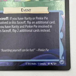 Assertiveness Training a #f31 Foil My Little Pony MLP FIM TCG Enterplay Card - Image 3