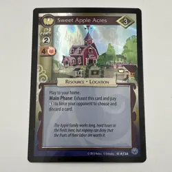 MY LITTLE PONY CCG GAME SINGLE FOIL CARD SWEET APPLE ACRES Alpha #f38 MLP - Image 1