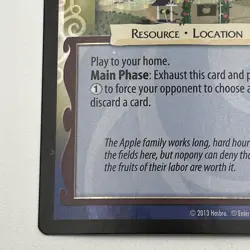 MY LITTLE PONY CCG GAME SINGLE FOIL CARD SWEET APPLE ACRES Alpha #f38 MLP - Image 2