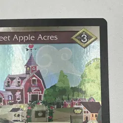 MY LITTLE PONY CCG GAME SINGLE FOIL CARD SWEET APPLE ACRES Alpha #f38 MLP - Image 4