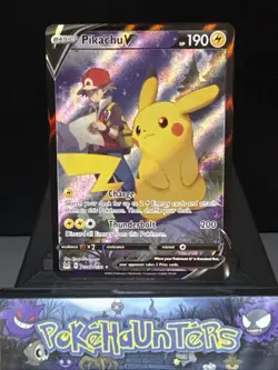 Pokemon Card Pikachu V TG16/TG30 Lost Origin Alternate Art Ultra Rare Near Mint - Image 1