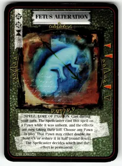 1995 Kult Reality is a Lie! Trading card game - FETUS ALTERATION - Image 1