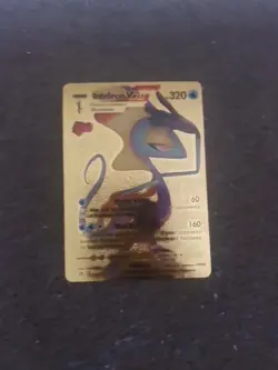 ❄Pokemon Rainbow Inteleon VMAX Gold Foil Fan Art Card Custom - Image 1