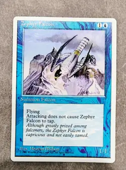 ***Zephyr Falcon*** MTG Alternate 4th Edition Magic The Gathering - Image 1