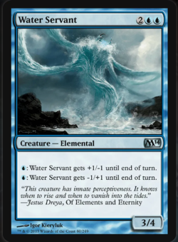 Magic the Gathering MTG - M14 - Water Servant - #080 -NM - Image 1