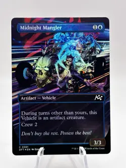 Midnight Mangler 0301 Foil Borderless Aetherdrift DFT MTG NM - Image 1
