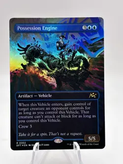 Possession Engine 0302 Foil Borderless Aetherdrift DFT MTG NM - Image 1
