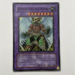 Yugioh Elemental Hero Wild Wingman - EOJ-EN035 - Super Rare - 1st Edition - Image 1
