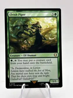 Elvish Piper 0239 Commander Lord of the Rings LTC MTG NM - Image 1