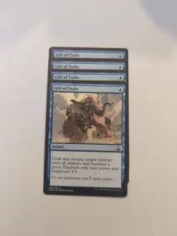 (4) Gift of Tusks *PLAYSET* Oath of the Gatewatch Regular NM MTG - Image 1