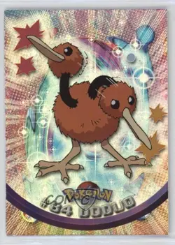 Doduo Rainbow Foil Topps Pokemon TV Animation Edition Series 2 #84 2000 - Image 1