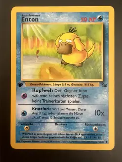 Pokemon TCG - Enton 53/62 Fossil Set - 1. Edition - Near Mint - Image 1