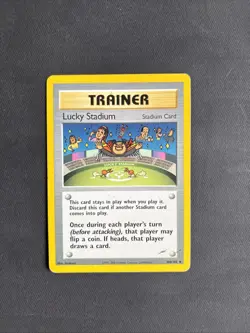 Pokemon TCG Neo Destiny Trainer Lucky Stadium 100/105 Regular Non-Holo Uncommon - Image 1