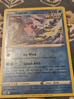 Lapras Reverse Holo 054/264 SWSH Fusion Strike Pokemon - Image 2