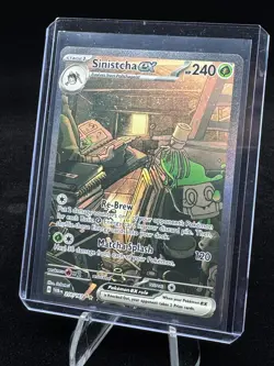 Pokemon TCG 2024 Sinistcha ex 210/167 Sv06: Twilight Masquerade Holo NM - Image 1