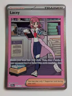 Lacey 175/131 Special Illustration Rare Prismatic Evolutions Pokemon LP - Image 1