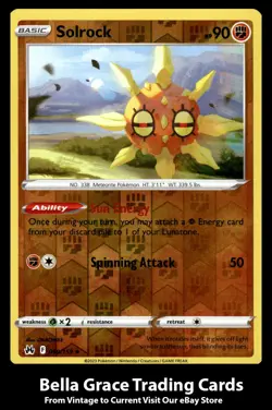 Solrock #069/159 Crown Zenith Pokemon Uncommon Reverse Holo - Image 1