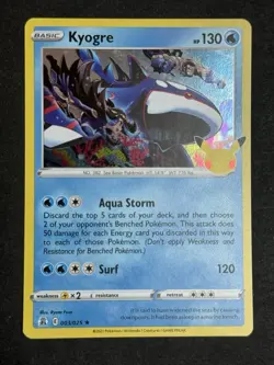 Kyogre 003/025 Holo Rare 2021 Pokemon Celebrations 25th Anniversary NM Near Mint - Image 1