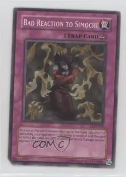 Bad Reaction to Simochi Unlimited YuGiOh Legacy of Darkness #LOD-093 2003 - Image 1
