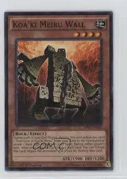 Koa'ki Meiru Wall 1st Ed. YuGiOh Battle Pack 3: Monster League #BP03-EN081 - Image 1