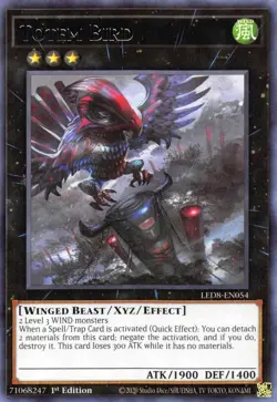 LED8-EN054 Totem Bird Rare Near Mint 1st Edition YuGiOh Card TCG - Image 1